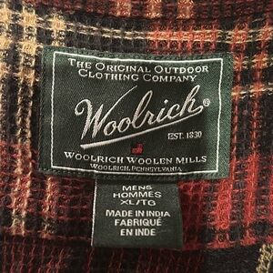 Woolrich 100% cotton Men’s plaid over-shirt